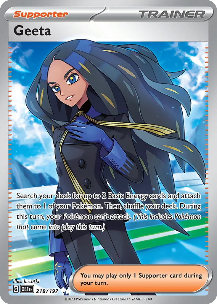 Geeta 218/197 Obsidian Flames (Holo)