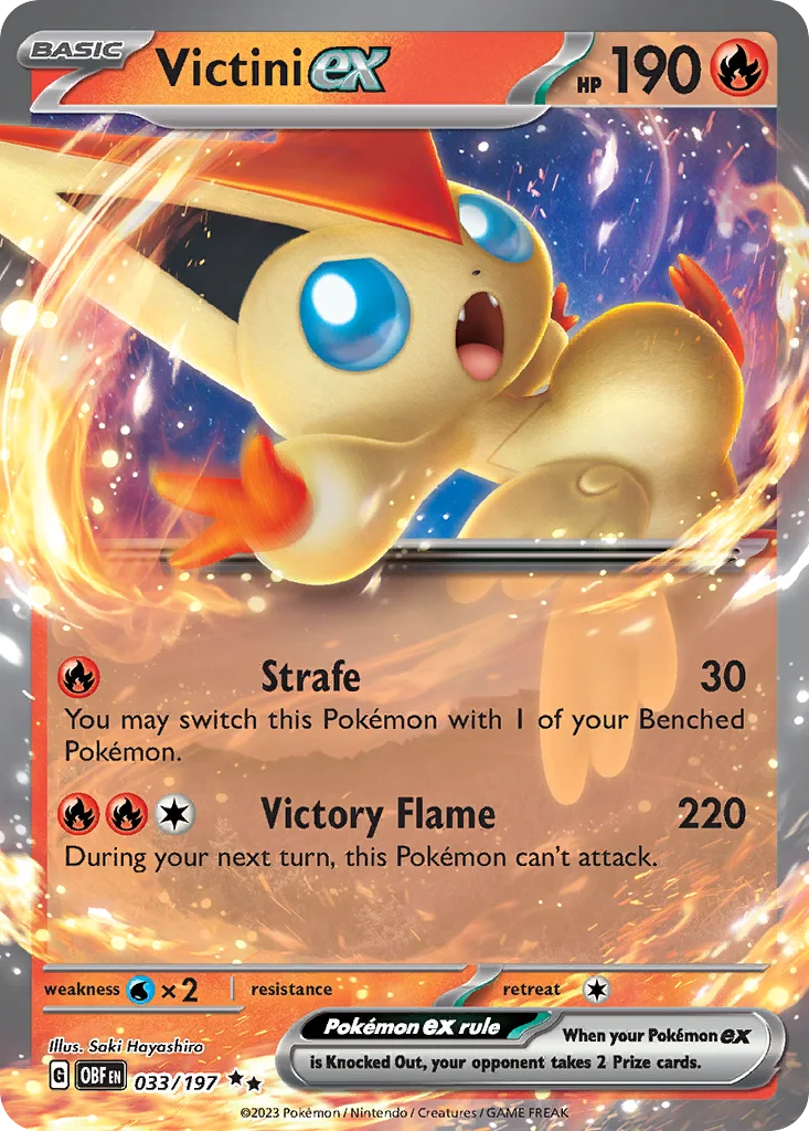 Victini ex 033/197 Obsidian Flames (Holo)