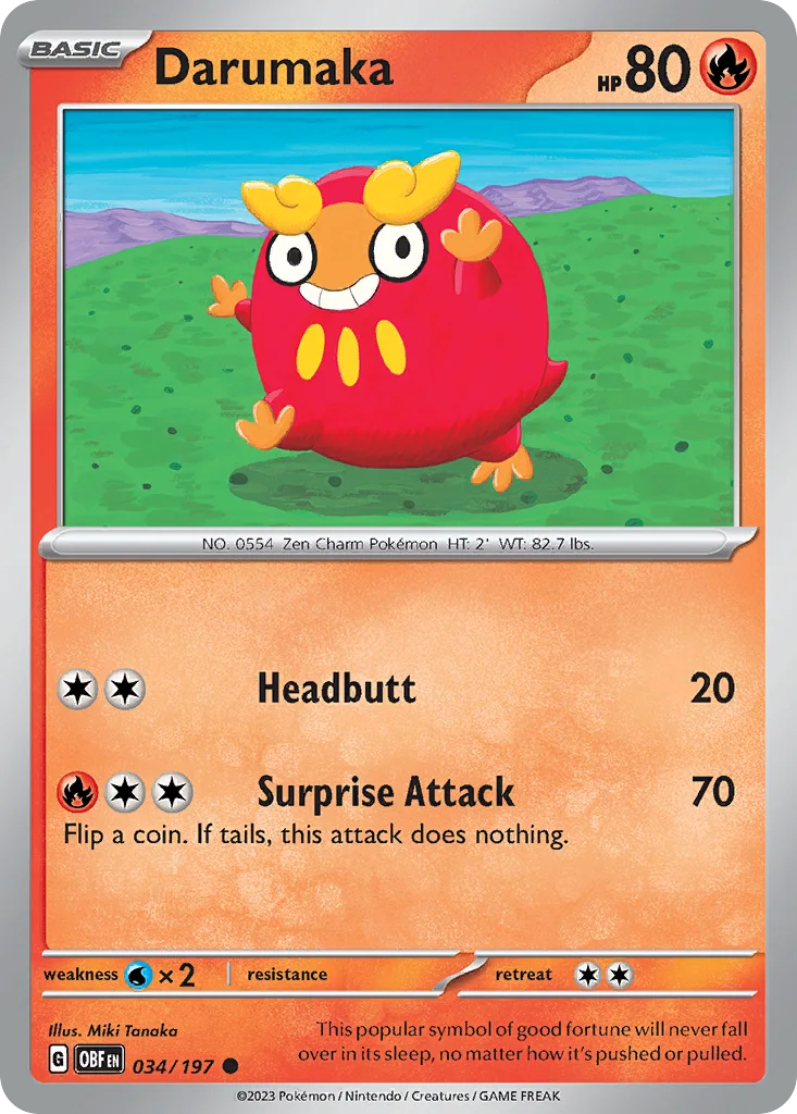 Darumaka 034/197 SV03: Obsidian Flames (Normal)