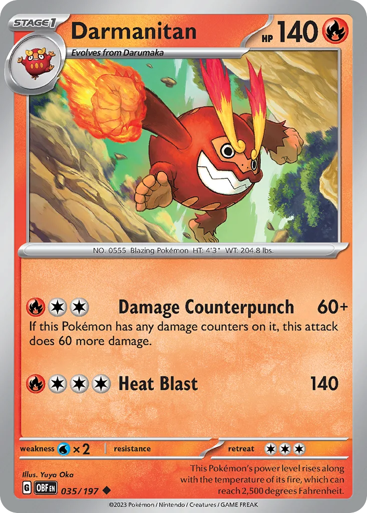 Darmanitan 035/197 SV03: Obsidian Flames (Normal)