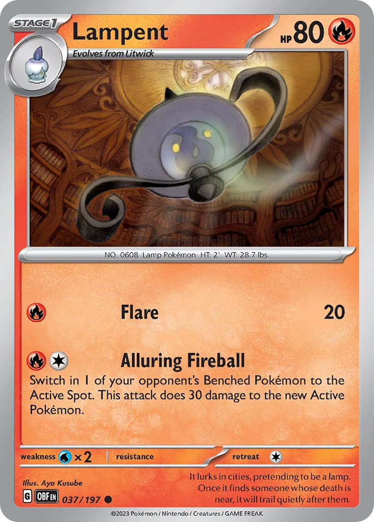 Lampent 037/197 SV03: Obsidian Flames (Normal)