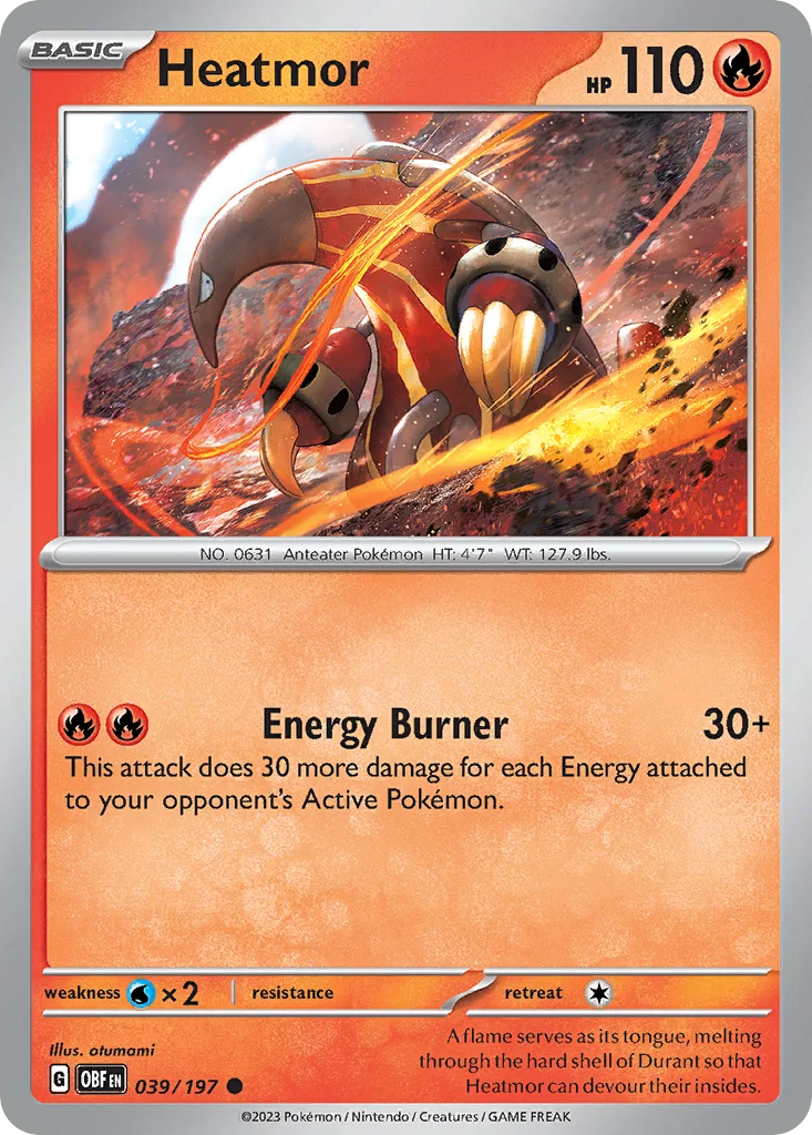 Heatmor 039/197 Obsidian Flames (Normal)
