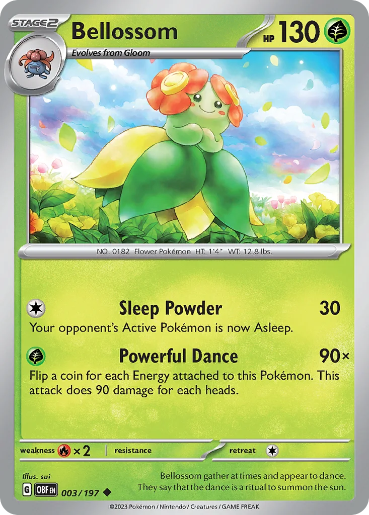 Bellossom 003/197 SV03: Obsidian Flames (Normal)