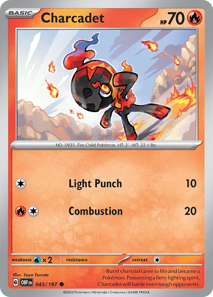Charcadet 043/197 SV03: Obsidian Flames (Normal)