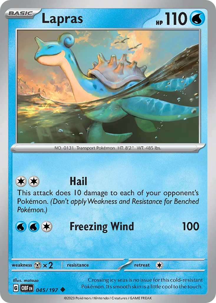 Lapras 045/197 SV03: Obsidian Flames (Normal)