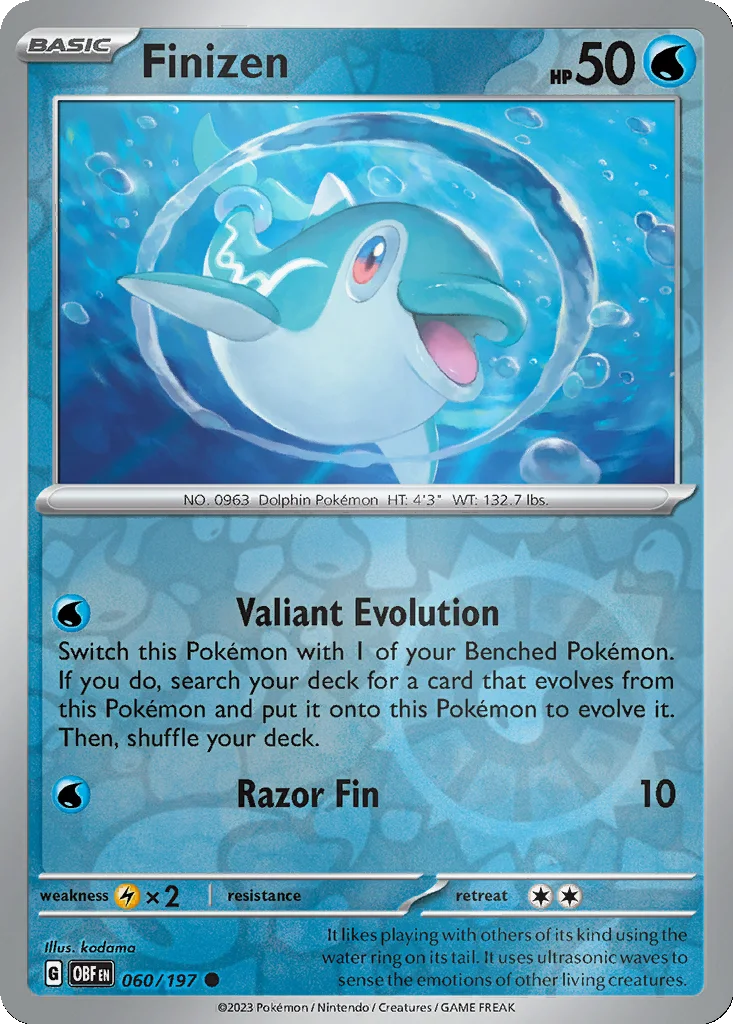 Finizen 060/197 Obsidian Flames (Reverse holo)