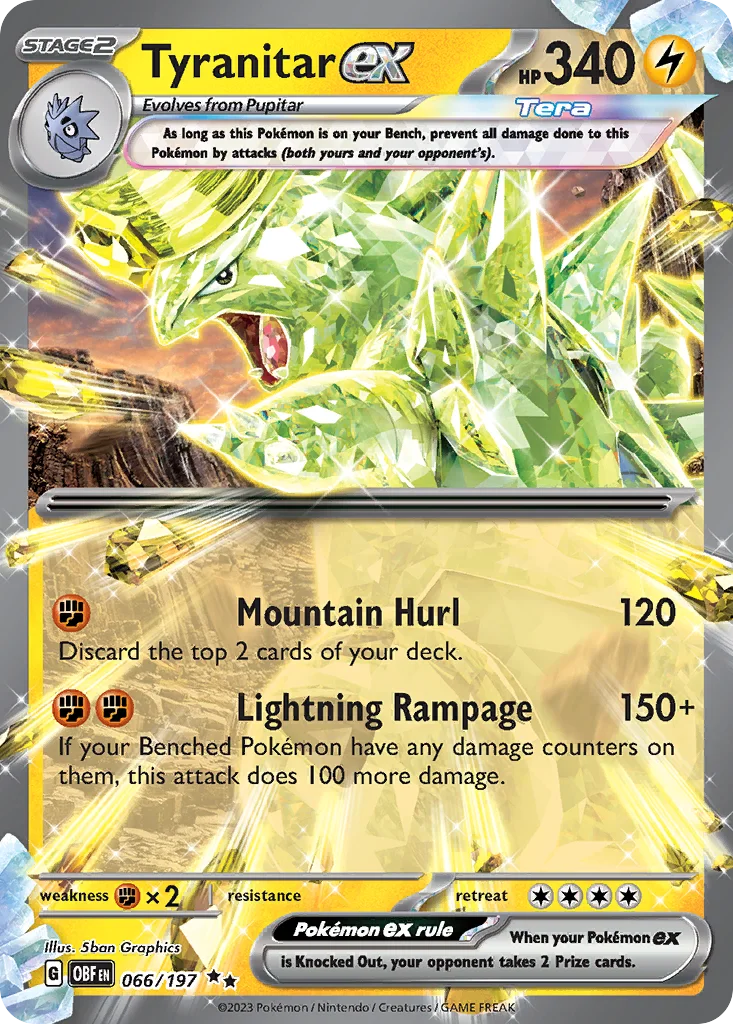 Tyranitar ex 066/197 Obsidian Flames (Holo)