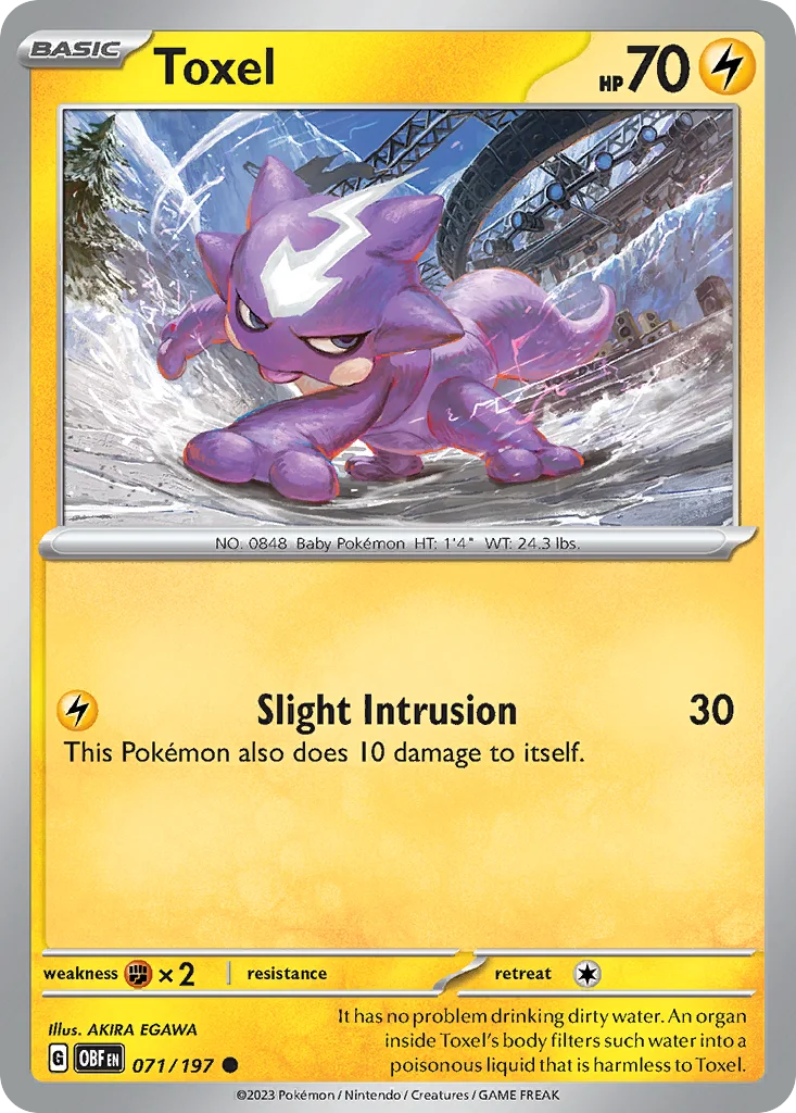 Toxel 071/197 SV03: Obsidian Flames (Normal)