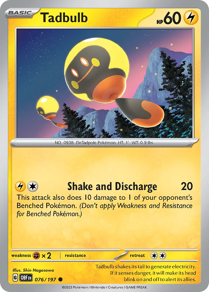 Tadbulb 076/197 SV03: Obsidian Flames (Normal)