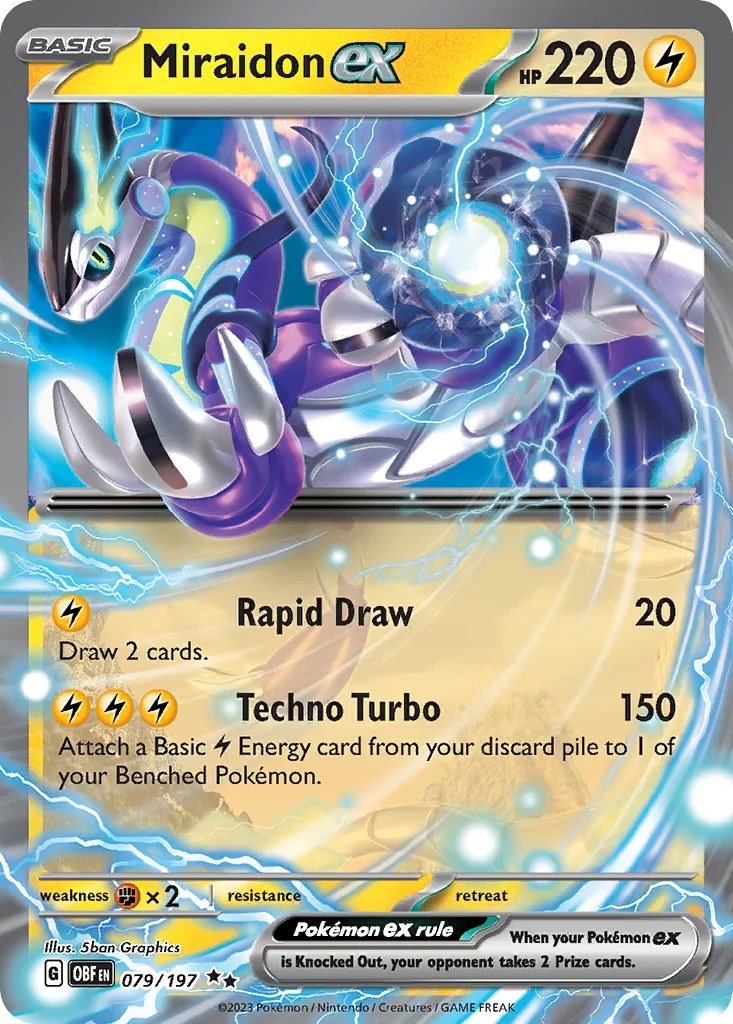 Miraidon ex 079/197 Obsidian Flames (Holo)