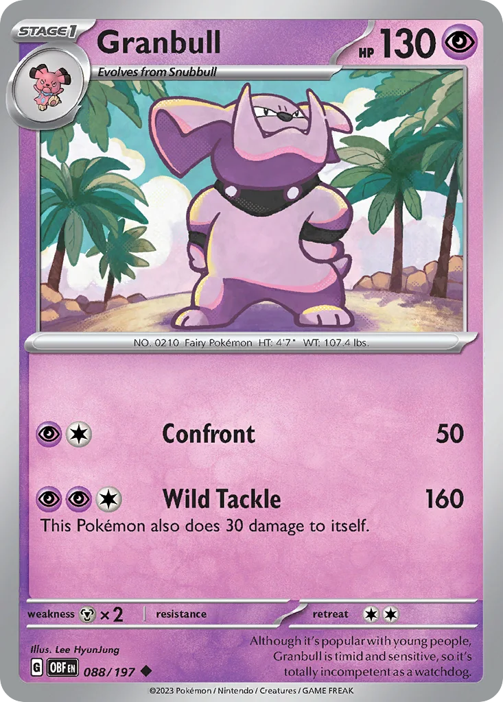 Granbull 088/197 SV03: Obsidian Flames (Normal)