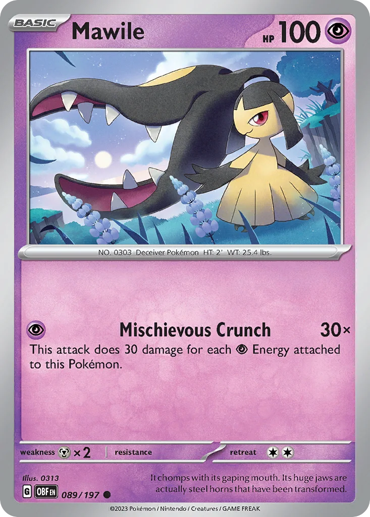 Mawile 089/197 Obsidian Flames (Normal)
