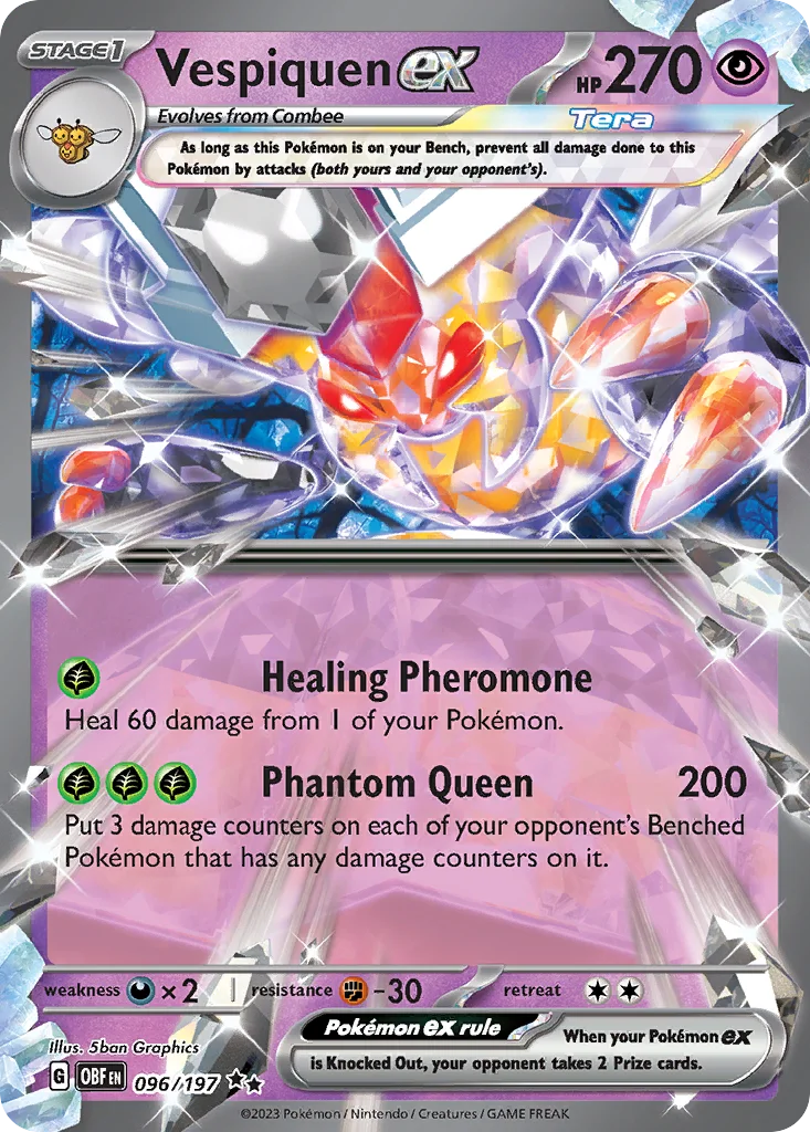 Vespiquen ex 096/197 Obsidian Flames (Holo)