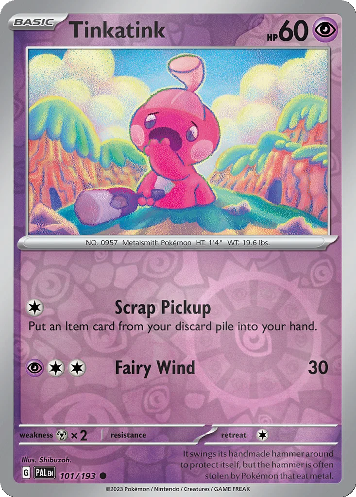 Tinkatink 101/193 Paldea Evolved (Reverse holo)