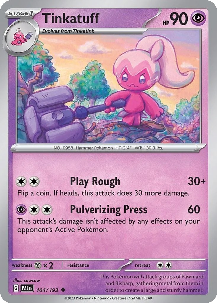 Tinkatuff 104/193 Paldea Evolved (Normal)