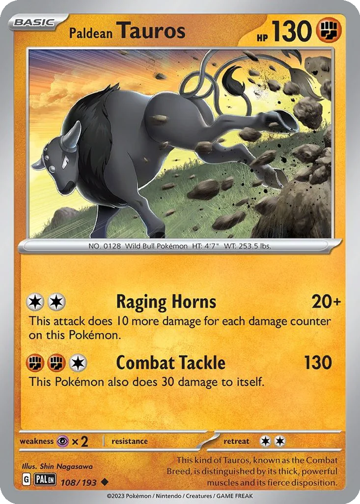 Paldean Tauros 108/193 Paldea Evolved (Normal)