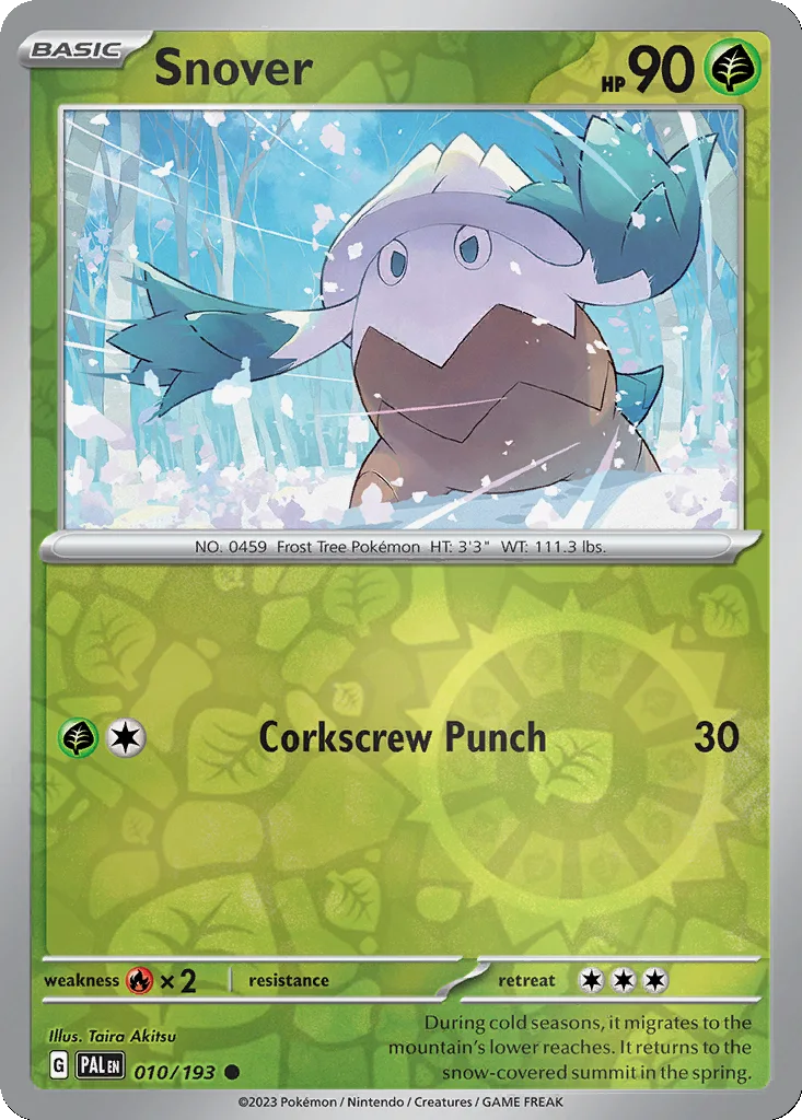 Snover 010/193 Paldea Evolved (Reverse holo)