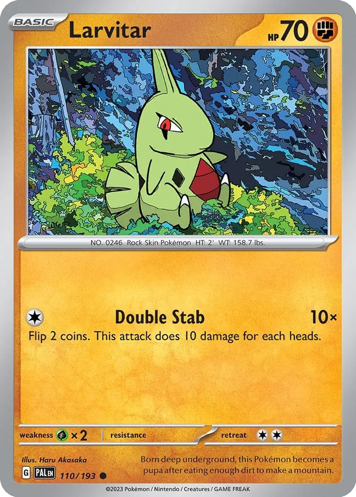 Larvitar 110/193 Paldea Evolved (Cosmos Holo)