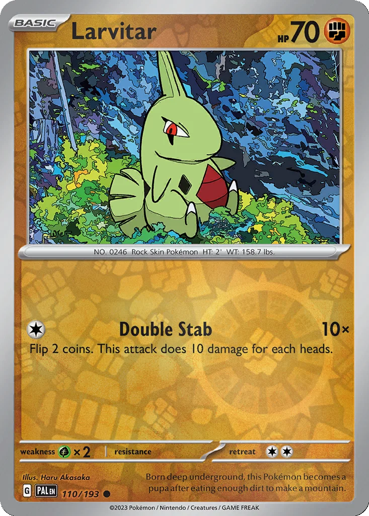 Larvitar 110/193 Paldea Evolved (Reverse holo)