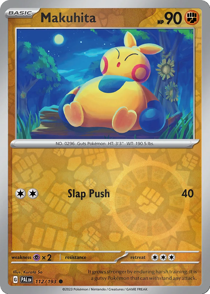 Makuhita 112/193 Paldea Evolved (Reverse holo)