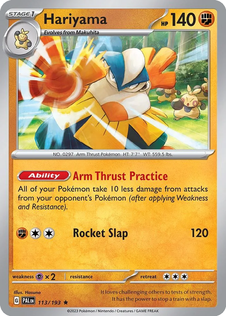Hariyama 113/193 Paldea Evolved (Holo)