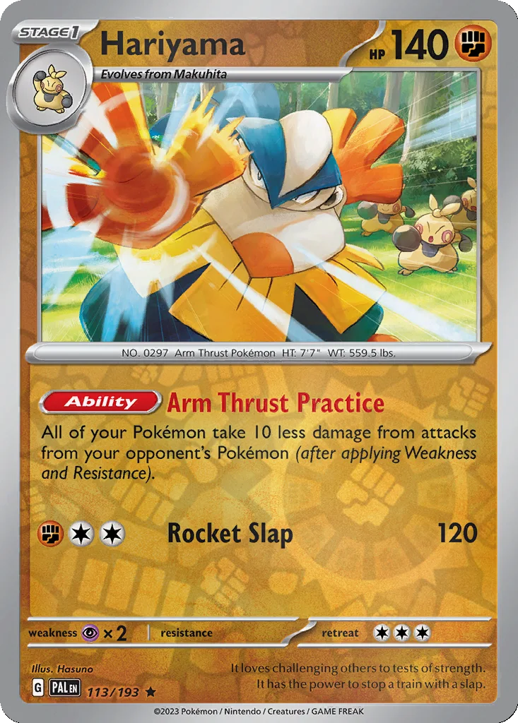 Hariyama 113/193 Paldea Evolved (Reverse holo)