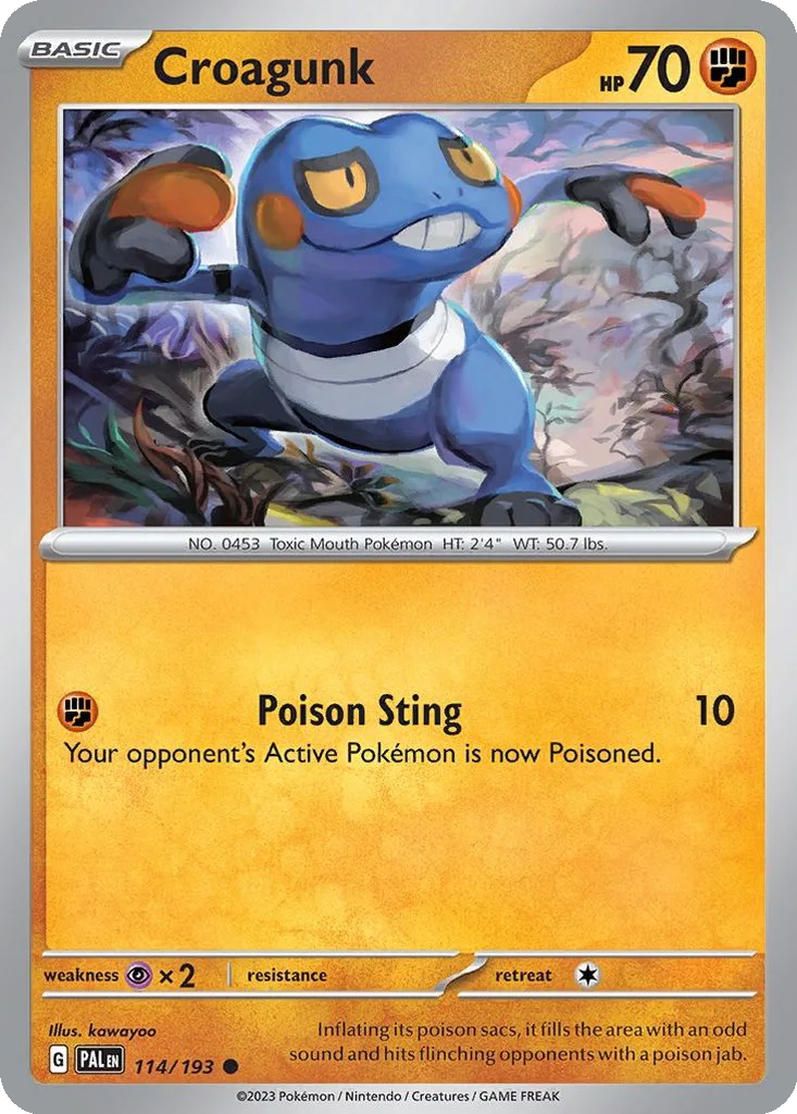 Croagunk 114/193 Paldea Evolved (Normal)