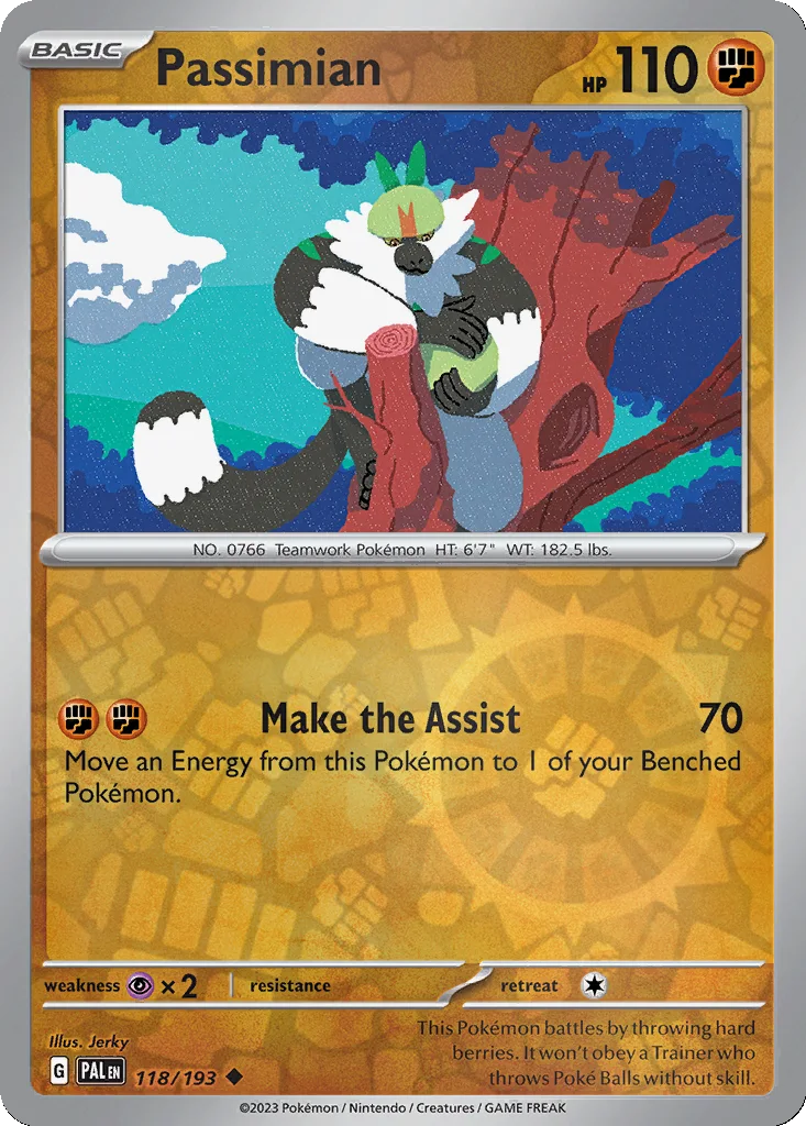Passimian 118/193 Paldea Evolved (Reverse holo)