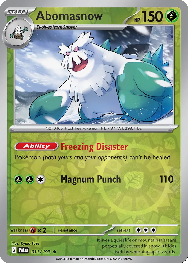 Abomasnow 011/193 Paldea Evolved (Reverse holo)