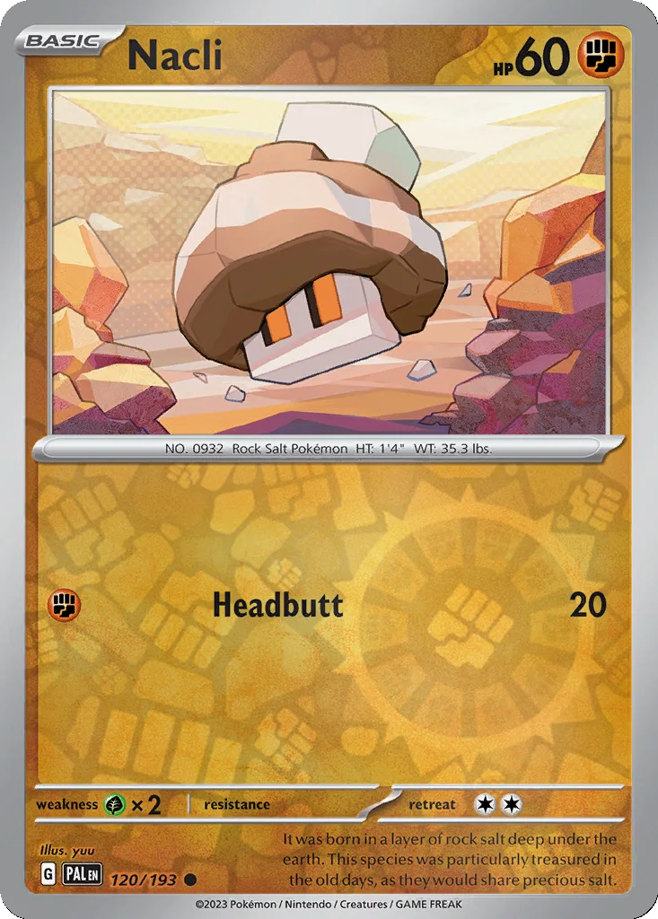 Nacli 120/193 Paldea Evolved (Reverse holo)