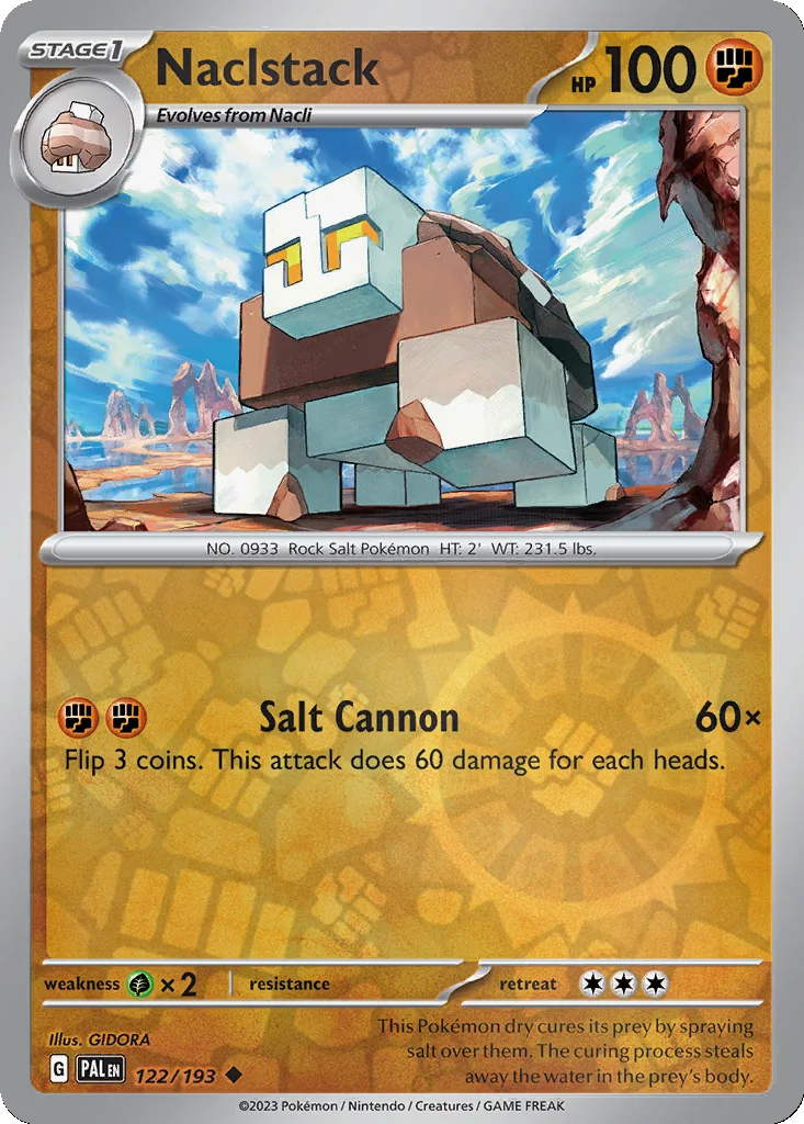 Naclstack 122/193 Paldea Evolved (Reverse holo)