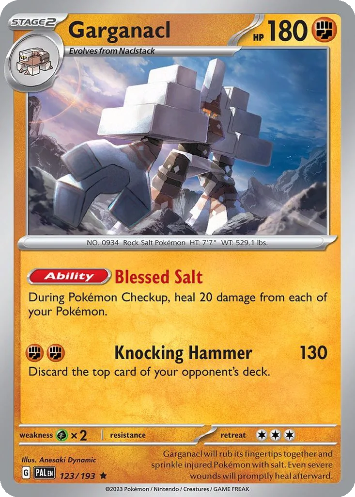Garganacl 123/193 Paldea Evolved (Holo)