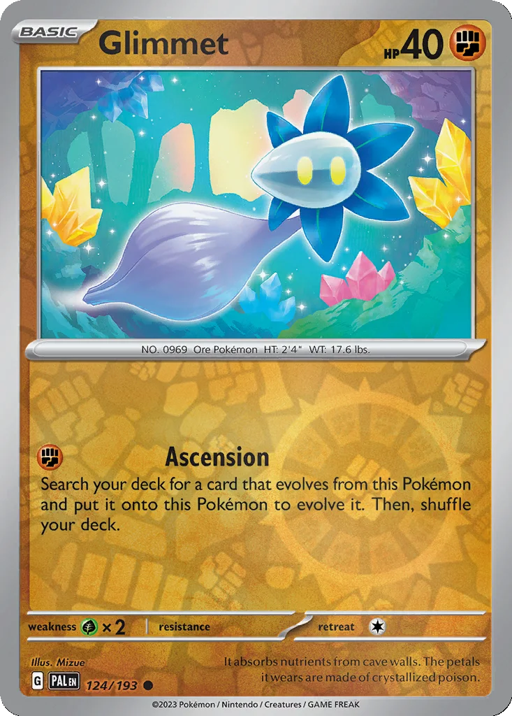 Glimmet 124/193 Paldea Evolved (Reverse holo)