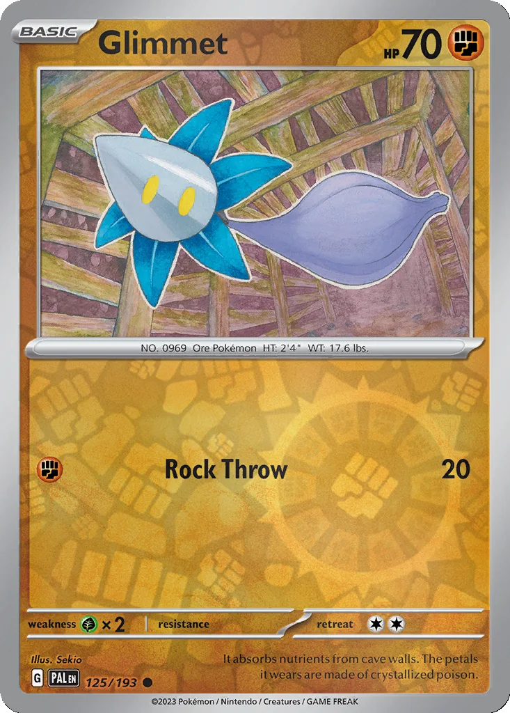 Glimmet 125/193 Paldea Evolved (Reverse holo)