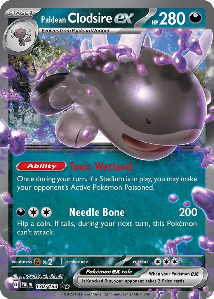 Paldean Clodsire ex 130/193 Paldea Evolved (Holo)