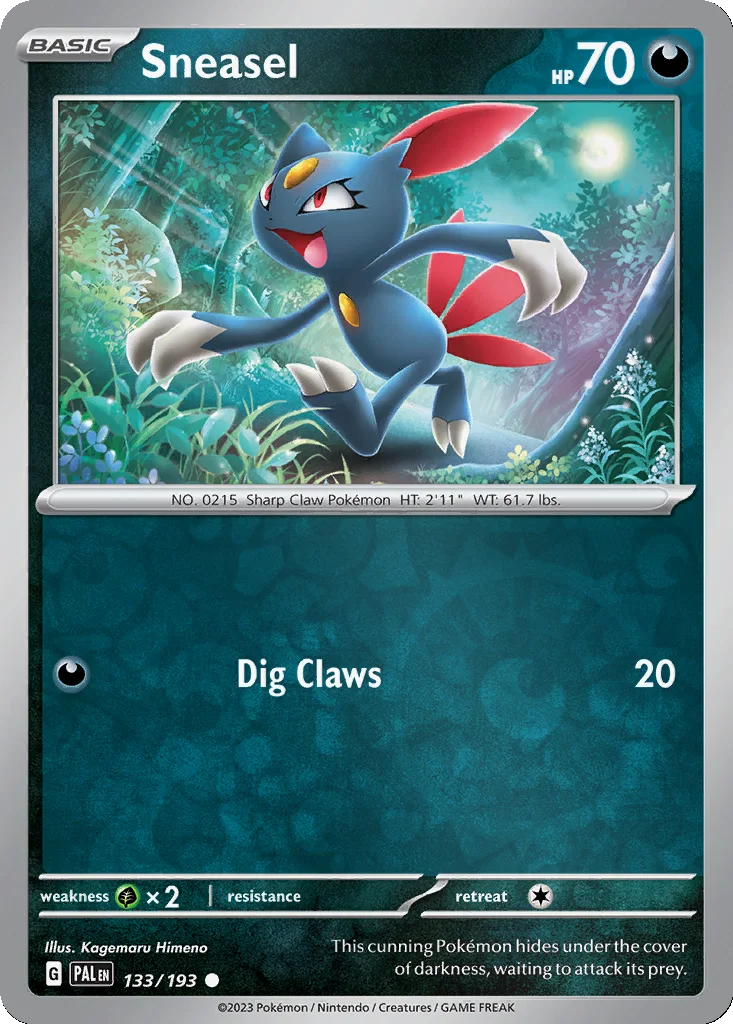 Sneasel 133/193 Paldea Evolved (Reverse holo)