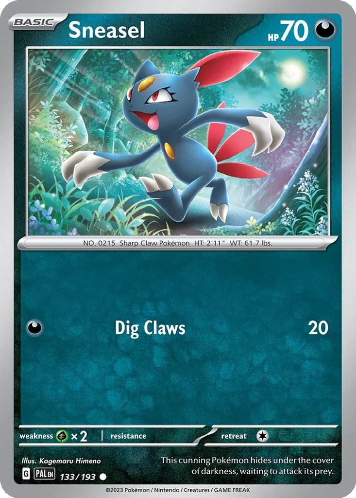 Sneasel 133/193 Paldea Evolved (Normal)