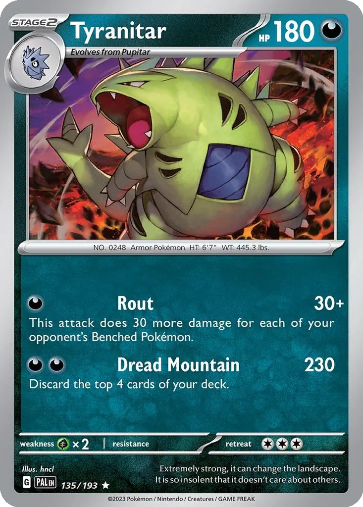 Tyranitar 135/193 Paldea Evolved (Holo)