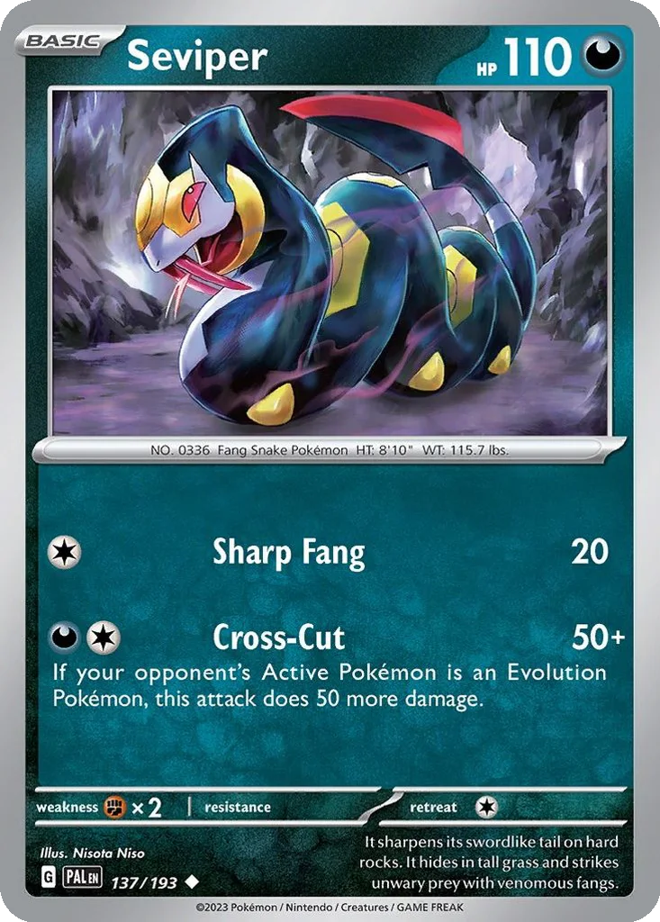 Seviper 137/193 Paldea Evolved (Normal)