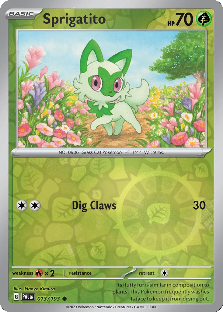 Sprigatito 013/193 Paldea Evolved (Reverse holo)