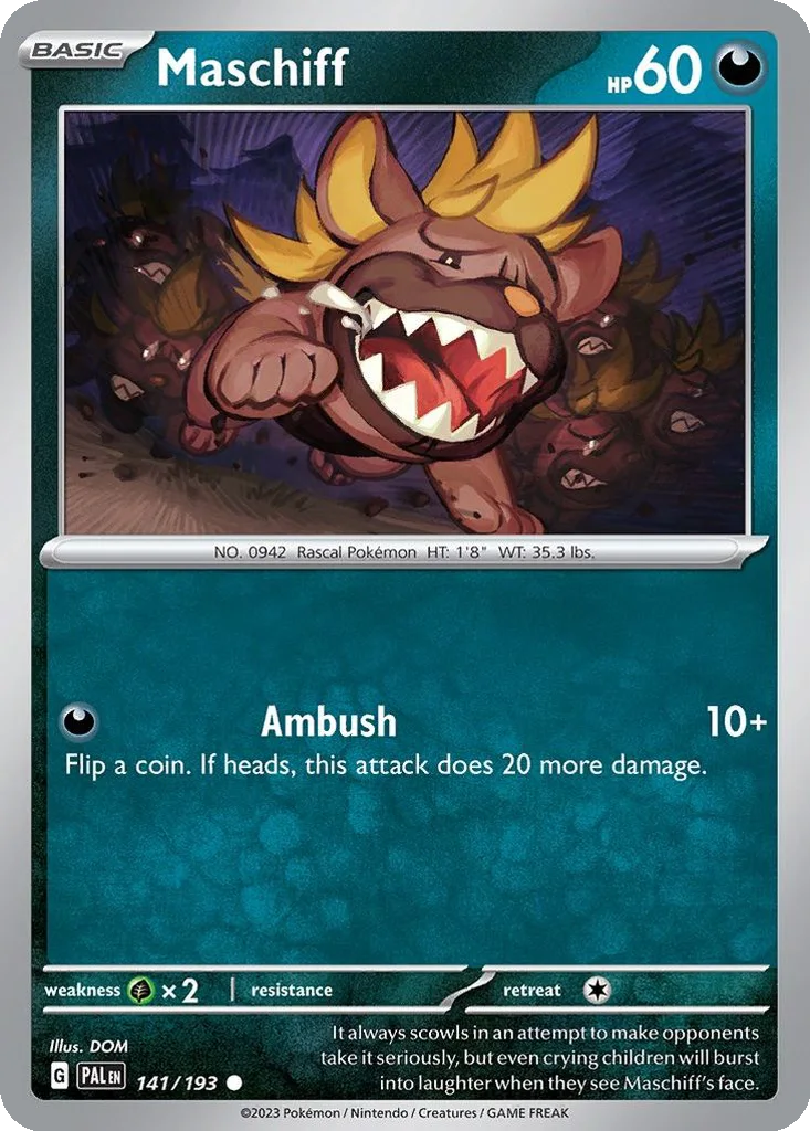 Maschiff 141/193 Paldea Evolved (Normal)