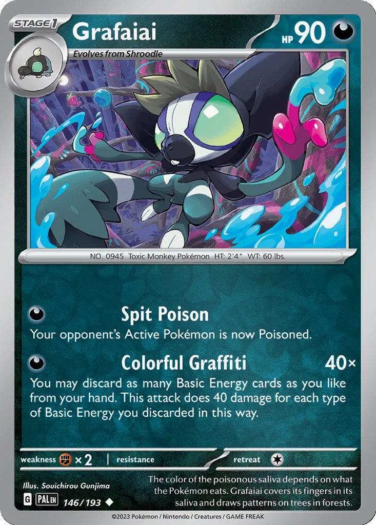 Grafaiai 146/193 Paldea Evolved (Reverse holo)