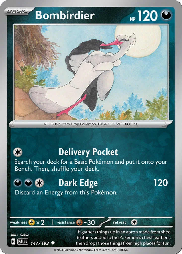 Bombirdier 147/193 Paldea Evolved (Reverse holo)