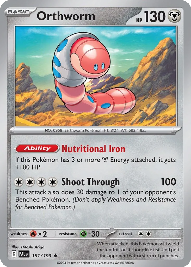 Orthworm 151/193 Paldea Evolved (Holo)