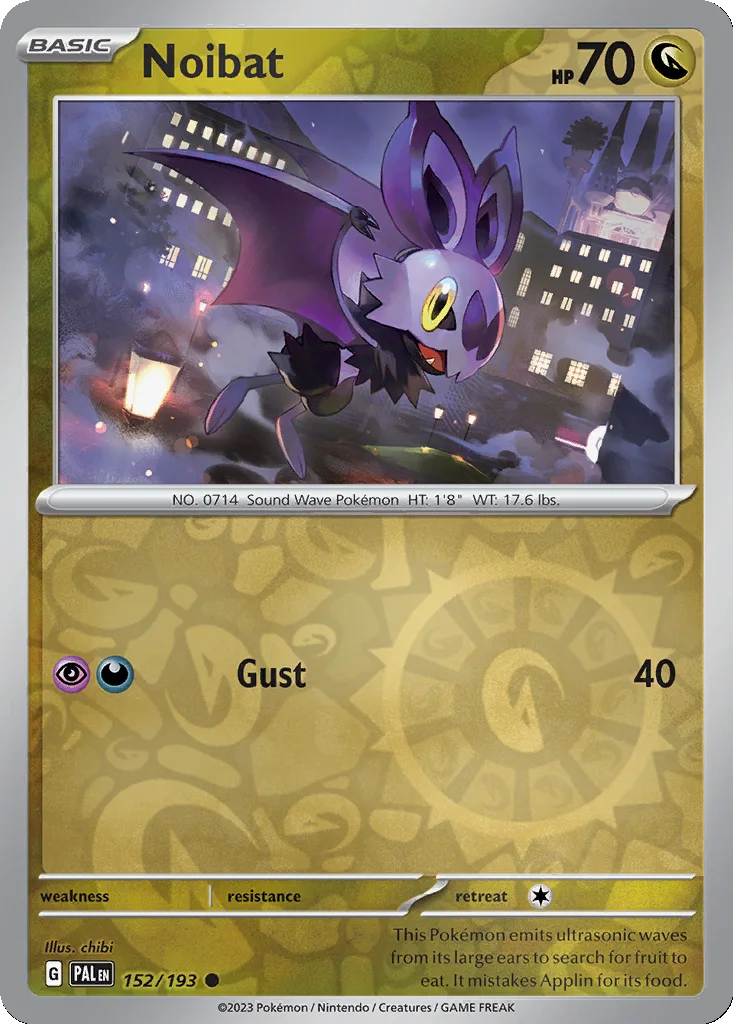 Noibat 152/193 Paldea Evolved (Reverse holo)