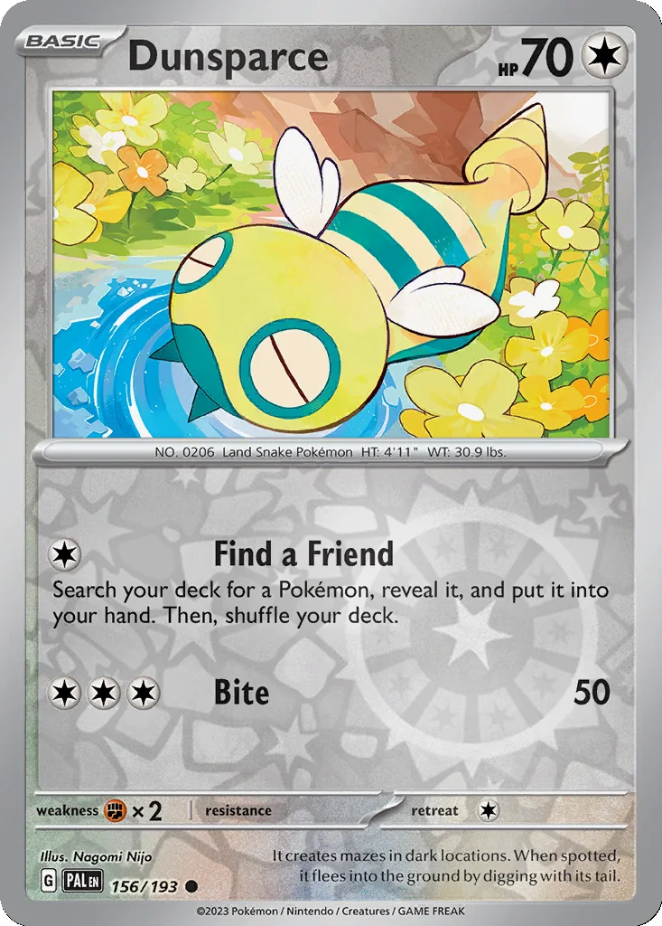 Dunsparce 156/193 SV02: Paldea Evolved (Reverse holo)