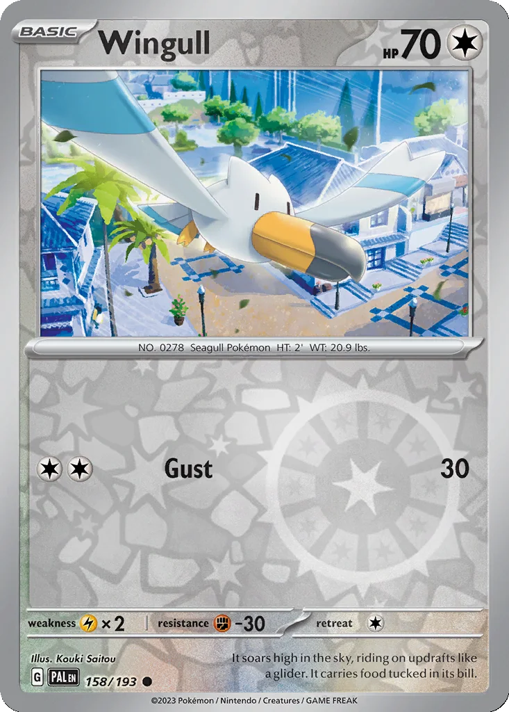 Wingull 158/193 Paldea Evolved (Reverse holo)