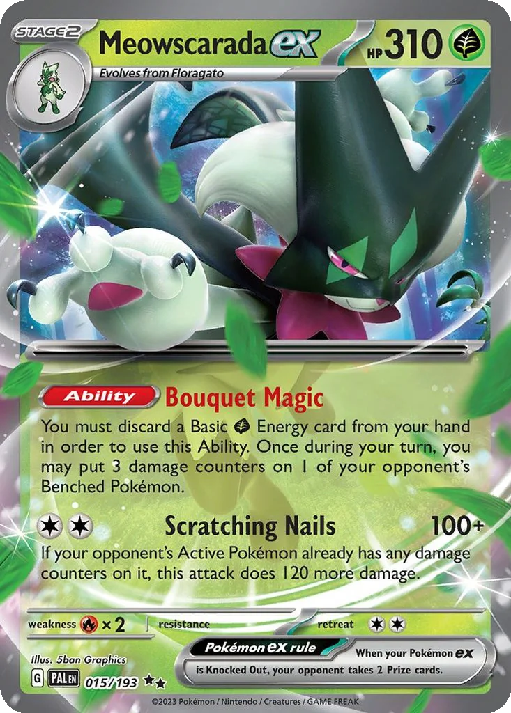 Meowscarada ex 015/193 Paldea Evolved (Holo)