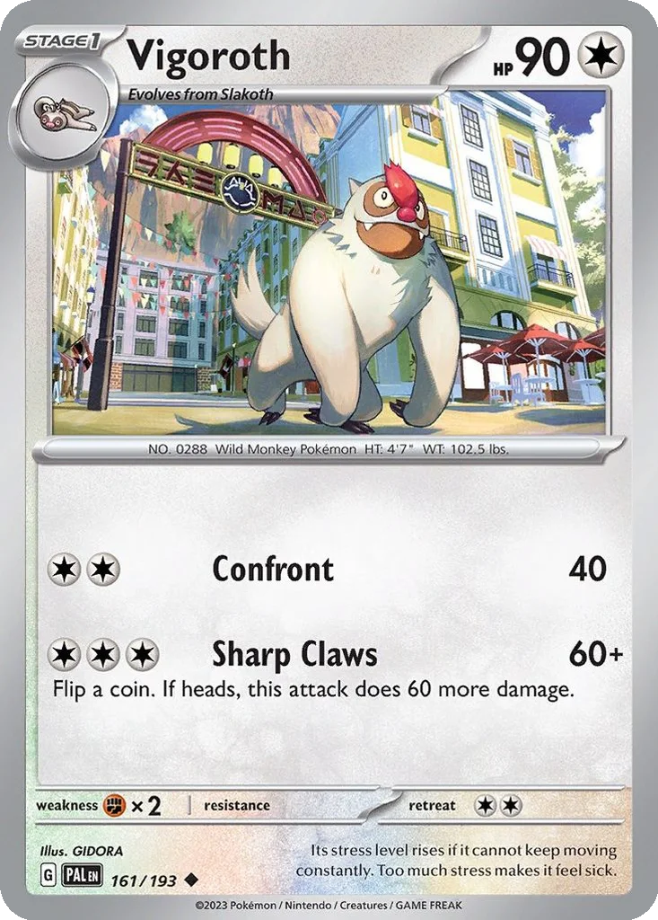 Vigoroth 161/193 Paldea Evolved (Normal)