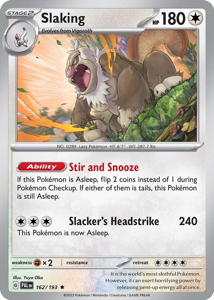 Slaking 162/193 Paldea Evolved (Cosmos Holo)